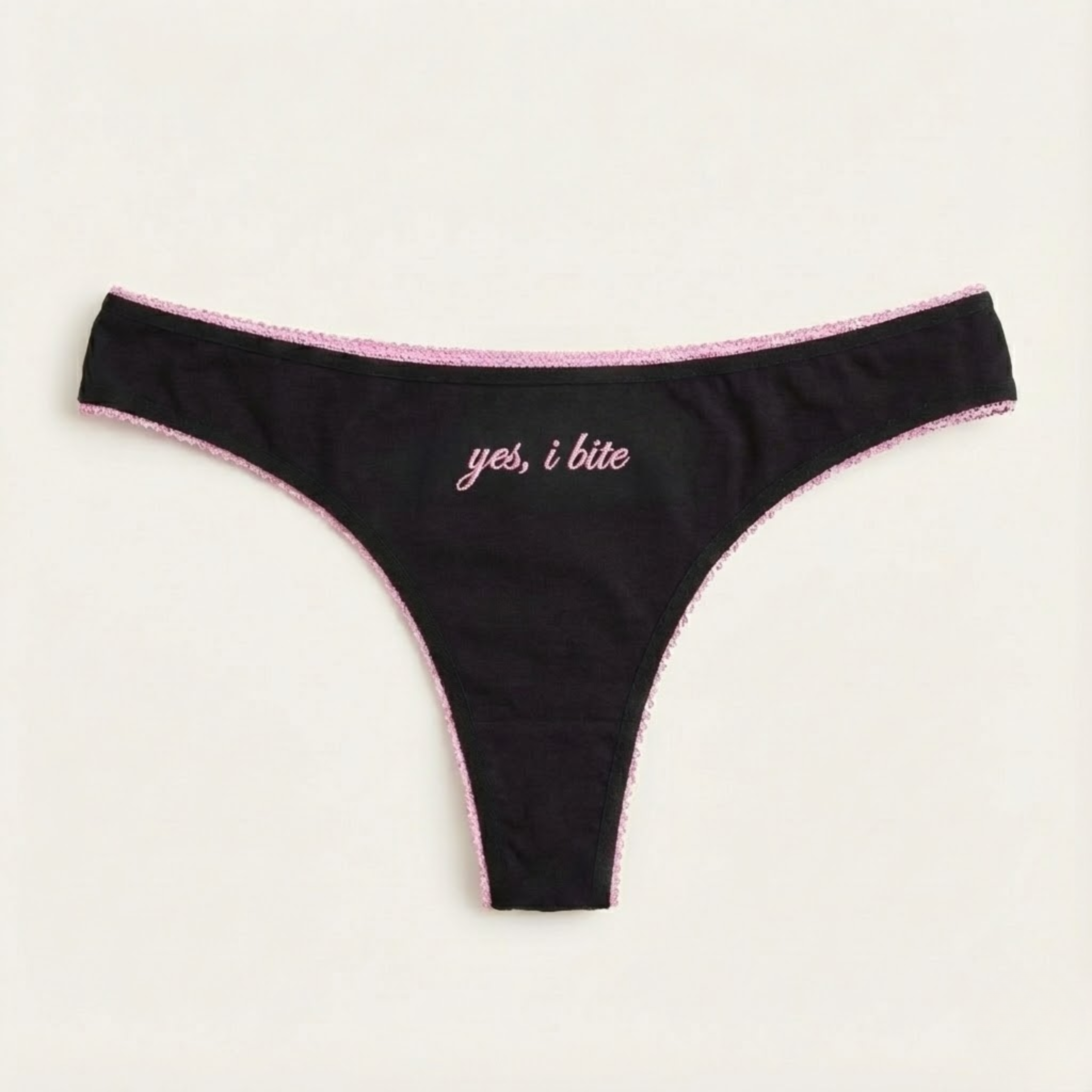 "yes, i bite" thong