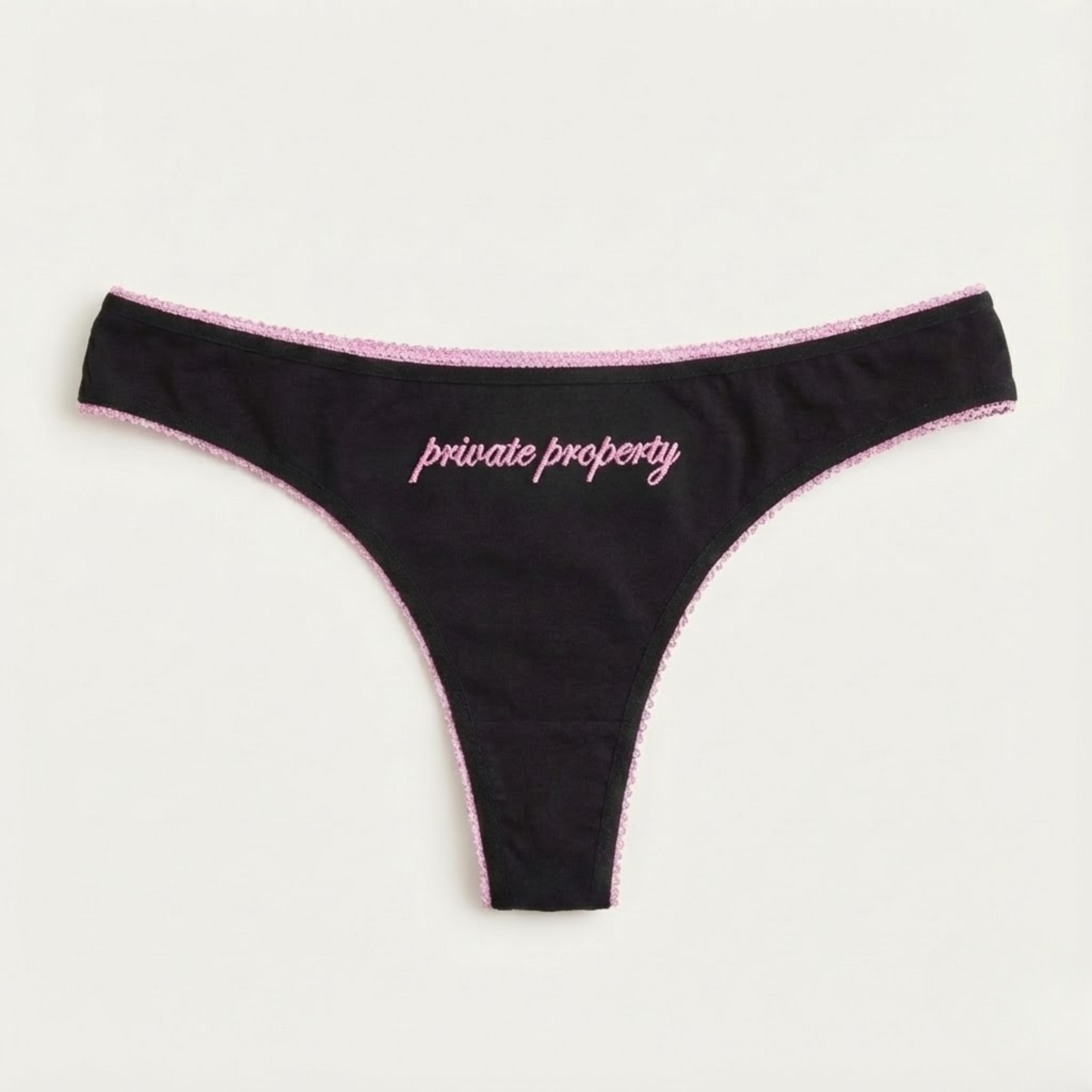 "private property" thong